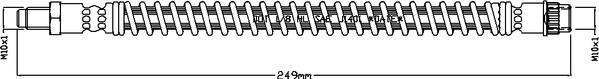 Juratek JBH1157 - Тормозной шланг unicars.by