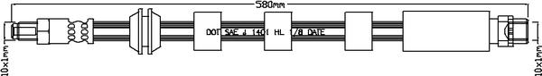 Juratek JBH1169 - Тормозной шланг unicars.by