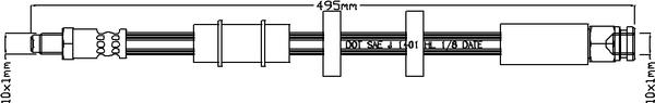 Juratek JBH1104 - Тормозной шланг unicars.by