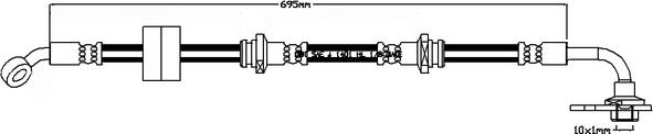 Juratek JBH1108R - Тормозной шланг unicars.by