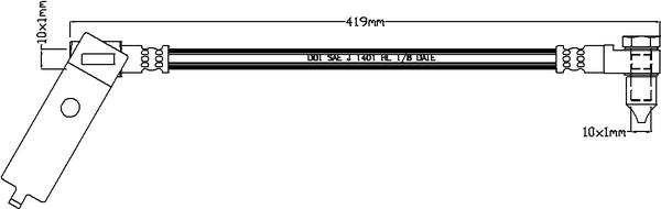 Juratek JBH1137L - Тормозной шланг unicars.by