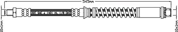 Juratek JBH1223 - Тормозной шланг unicars.by