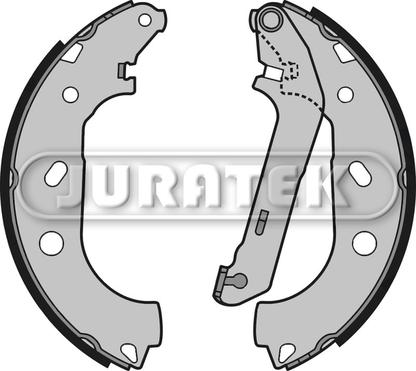 Juratek JBS1013 - Комплект тормозных колодок, барабанные unicars.by