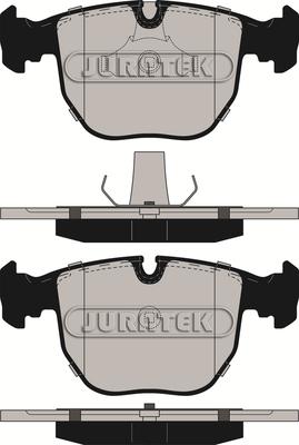 Juratek JCP997 - Тормозные колодки, дисковые, комплект unicars.by