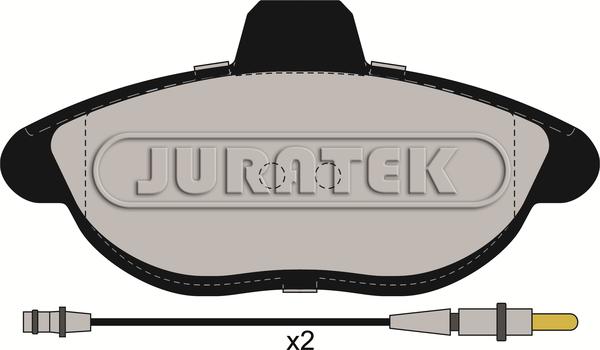 Juratek JCP935 - Тормозные колодки, дисковые, комплект unicars.by