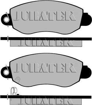 Juratek JCP5167 - Тормозные колодки, дисковые, комплект unicars.by