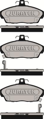 Juratek JCP613 - Тормозные колодки, дисковые, комплект unicars.by