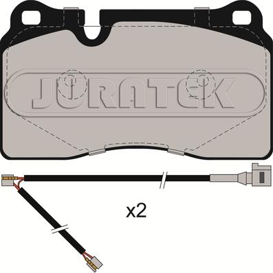 Juratek JCP062 - Тормозные колодки, дисковые, комплект unicars.by