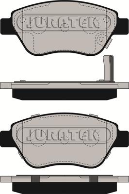 Juratek JCP194 - Тормозные колодки, дисковые, комплект unicars.by