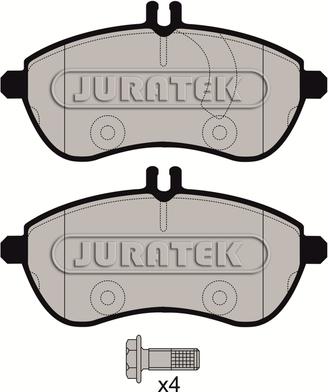 Juratek JCP1978 - Тормозные колодки, дисковые, комплект unicars.by