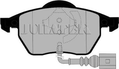 Juratek JCP1463 - Тормозные колодки, дисковые, комплект unicars.by