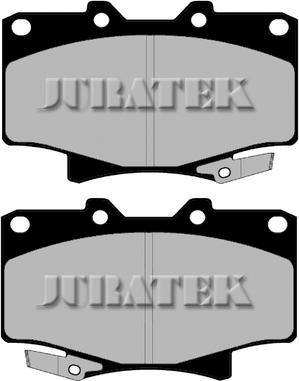 Juratek JCP1502 - Тормозные колодки, дисковые, комплект unicars.by