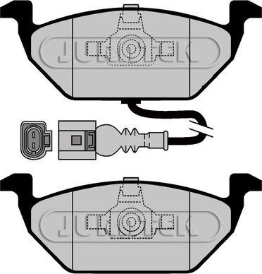 Skoda (SVW) 1K0698151N - Тормозные колодки, дисковые, комплект unicars.by