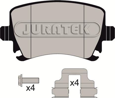 Juratek JCP1636 - Тормозные колодки, дисковые, комплект unicars.by