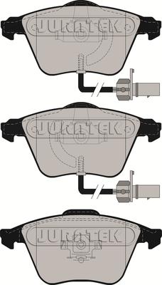 Juratek JCP1629 - Тормозные колодки, дисковые, комплект unicars.by