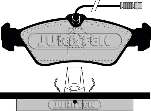 Juratek JCP1045 - Тормозные колодки, дисковые, комплект unicars.by