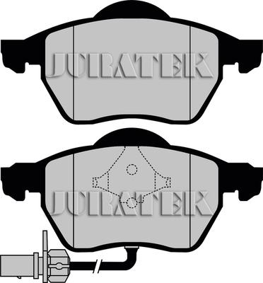 Juratek JCP1717 - Тормозные колодки, дисковые, комплект unicars.by