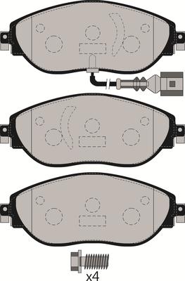 Juratek JCP8099 - Тормозные колодки, дисковые, комплект unicars.by