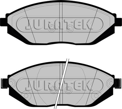 Juratek JCP8046 - Тормозные колодки, дисковые, комплект unicars.by