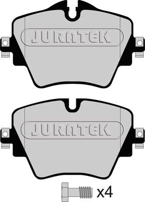 Juratek JCP8052 - Тормозные колодки, дисковые, комплект unicars.by