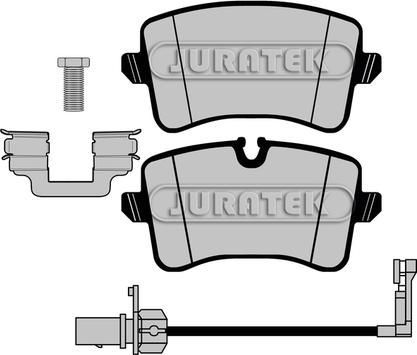 Juratek JCP8003 - Тормозные колодки, дисковые, комплект unicars.by