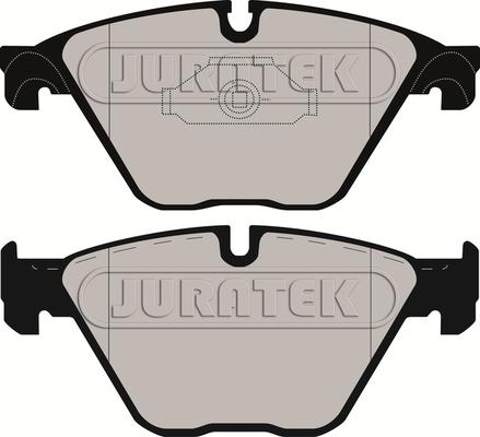 Juratek JCP8025 - Тормозные колодки, дисковые, комплект unicars.by