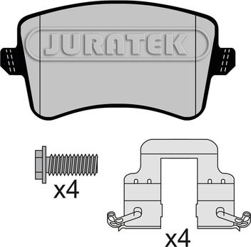 Juratek JCP8149 - Тормозные колодки, дисковые, комплект unicars.by