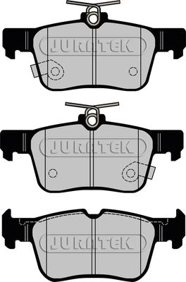 Juratek JCP8155 - Тормозные колодки, дисковые, комплект unicars.by