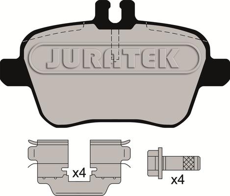 Juratek JCP8134 - Тормозные колодки, дисковые, комплект unicars.by