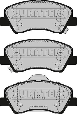 Juratek JCP8272 - Тормозные колодки, дисковые, комплект unicars.by