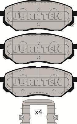 Juratek JCP8277 - Тормозные колодки, дисковые, комплект unicars.by