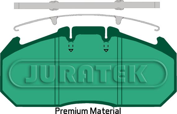 Juratek JCP2404 - Тормозные колодки, дисковые, комплект unicars.by