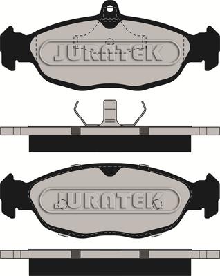 Juratek JCP732 - Тормозные колодки, дисковые, комплект unicars.by