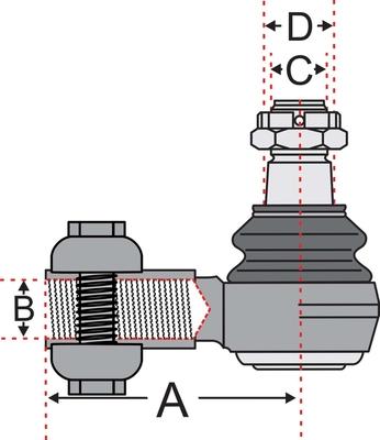 Juratek JSS2505A - Наконечник рулевой тяги, шарнир unicars.by