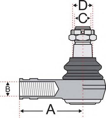 Juratek JSS2605 - Наконечник рулевой тяги, шарнир unicars.by