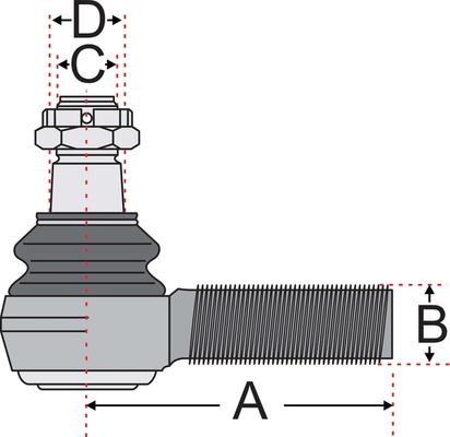 Juratek JSS2130A - Наконечник рулевой тяги, шарнир unicars.by