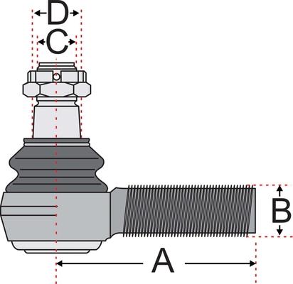 Juratek JSS2125A - Наконечник рулевой тяги, шарнир unicars.by