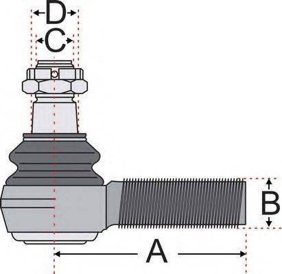 Juratek JSS2125 - Наконечник рулевой тяги, шарнир unicars.by