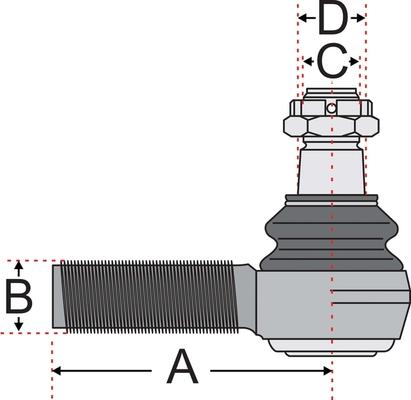 Juratek JSS2126A - Наконечник рулевой тяги, шарнир unicars.by