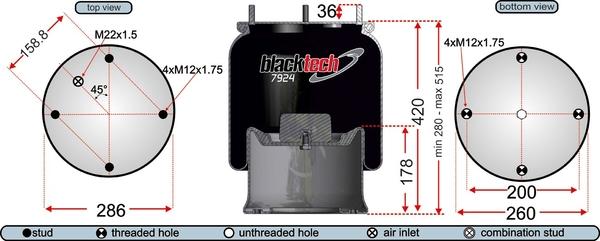 Juratek RML7924C1 - Кожух пневматической рессоры unicars.by