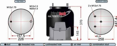 Juratek RML75267C9 - Кожух пневматической рессоры unicars.by