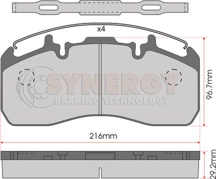 SORL HM4815+AK008 - Тормозные колодки, дисковые, комплект unicars.by