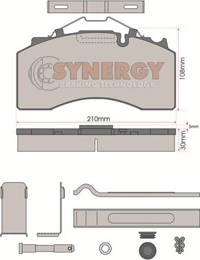 Juratek SYN3107K - Тормозные колодки, дисковые, комплект unicars.by