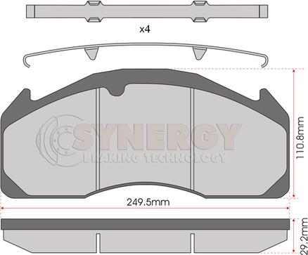 Juratek SYN3388 - Тормозные колодки, дисковые, комплект unicars.by