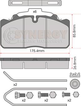 FTE 9500712 - Тормозные колодки, дисковые, комплект unicars.by