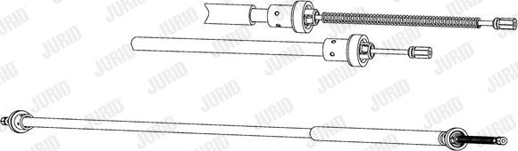 Jurid 434541J - Тросик, cтояночный тормоз unicars.by