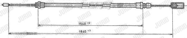 Jurid 431209J - Тросик, cтояночный тормоз unicars.by