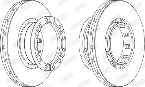 Jurid 569161J - Тормозной диск unicars.by