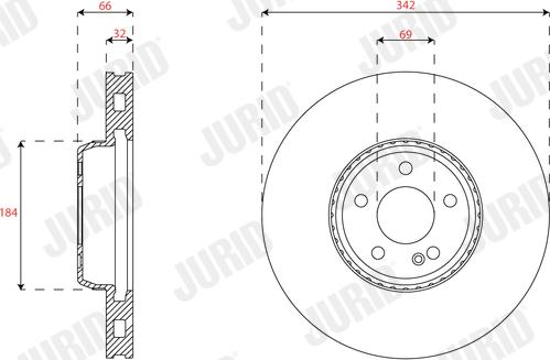 Jurid 563465JC-1 - Тормозной диск unicars.by