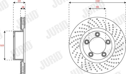 Jurid 563536JC-1 - Тормозной диск unicars.by